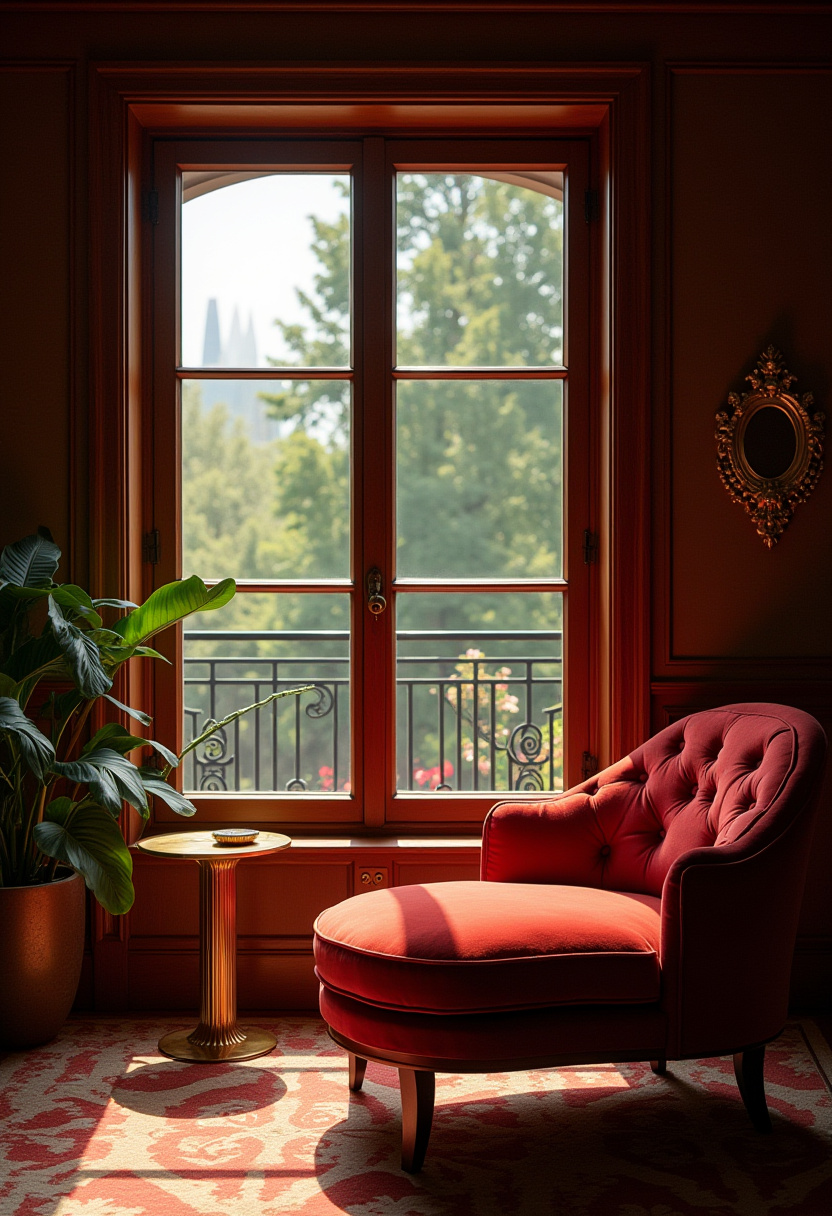 Chill room featuring a record player and vintage poster wall.