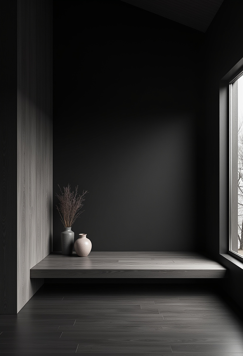 Dark academia style cozy room with old books and leather chairs.