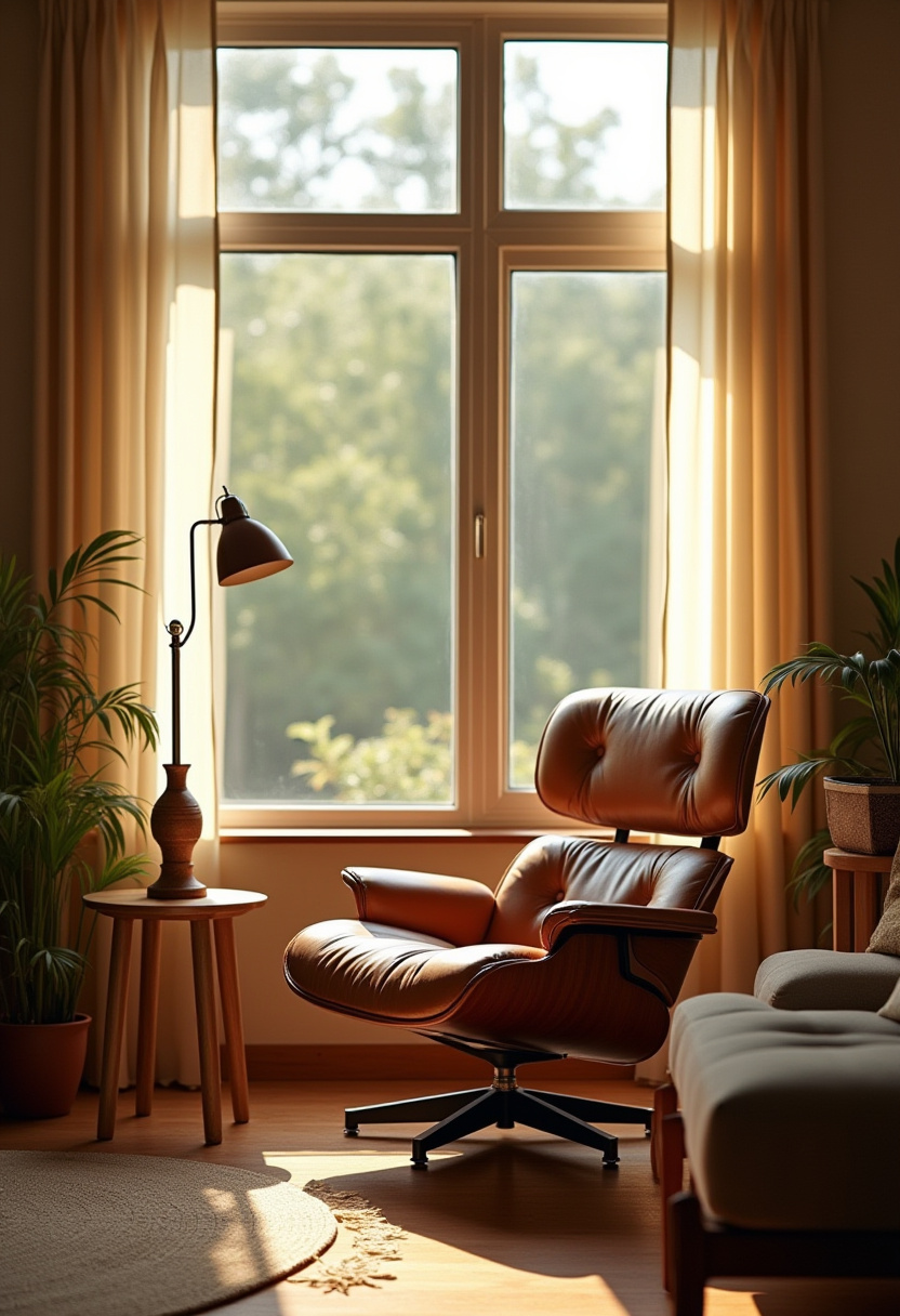 Cozy chill room featuring a gallery wall of personal memories.