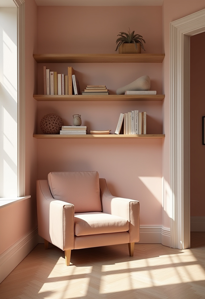 Aesthetic chill room featuring warm string lights and soft blankets.