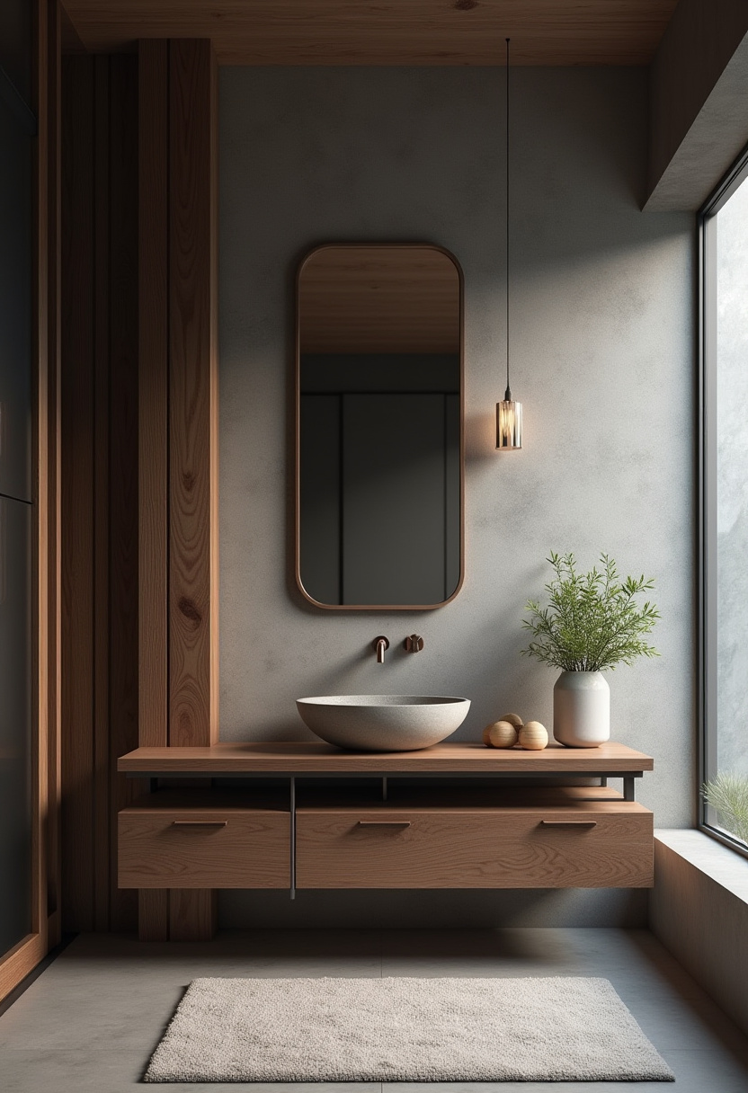 51+ Dark Wood Bathroom Cabinets