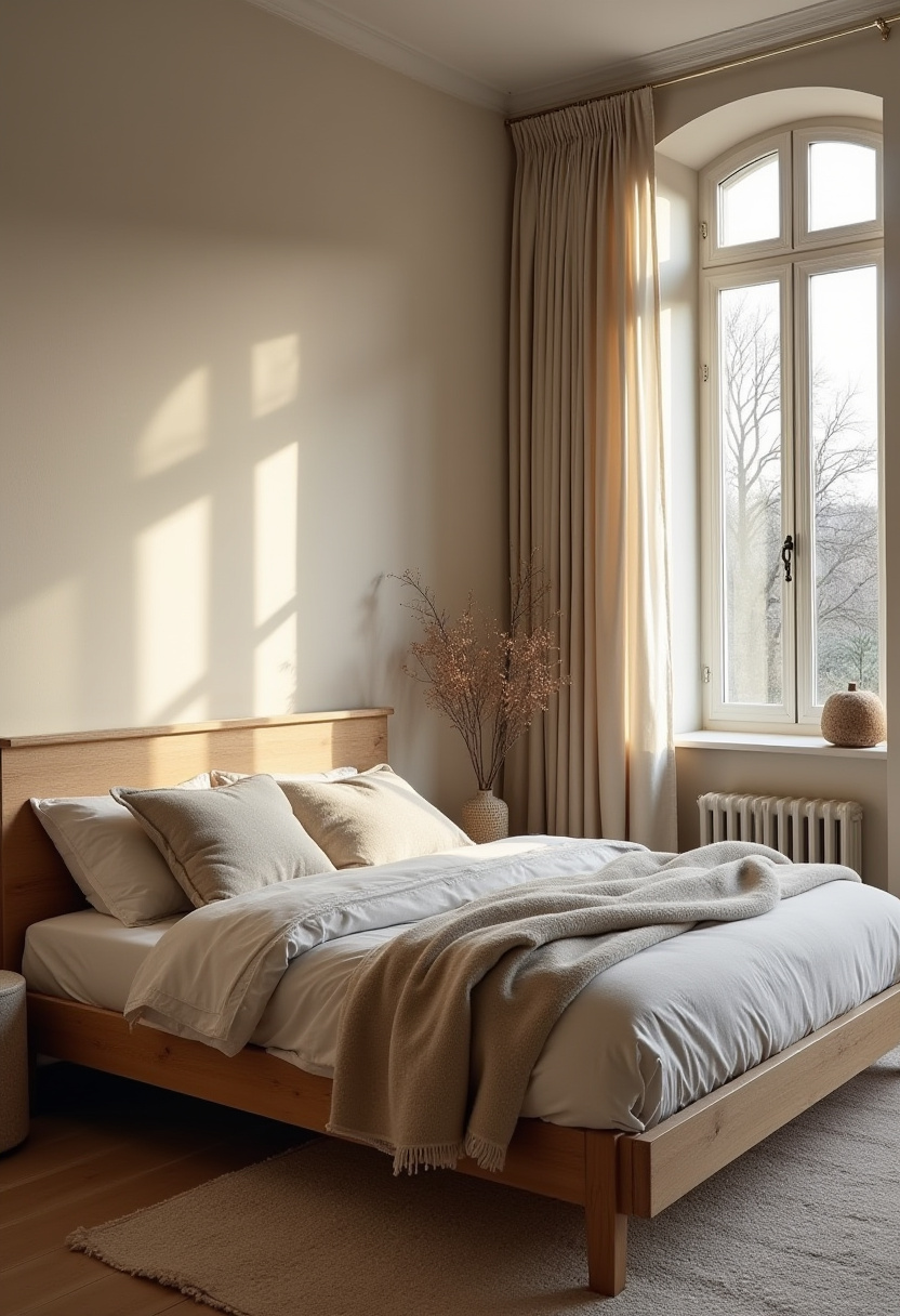 Earthy moody bedroom 4