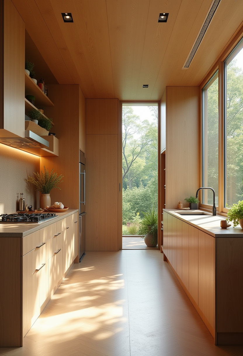 Hidden utility room in kitchen 