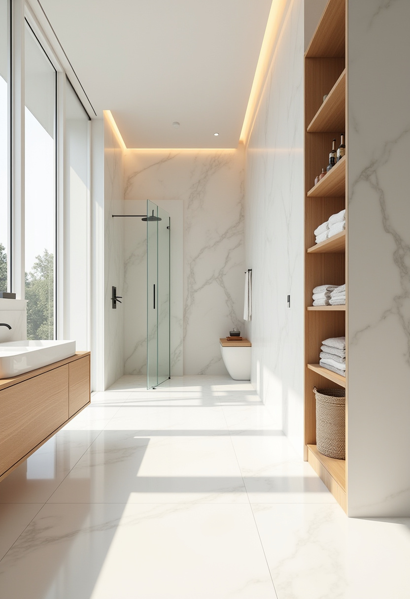 Classic Italian bathroom with ornate tiles and vintage brass faucets.