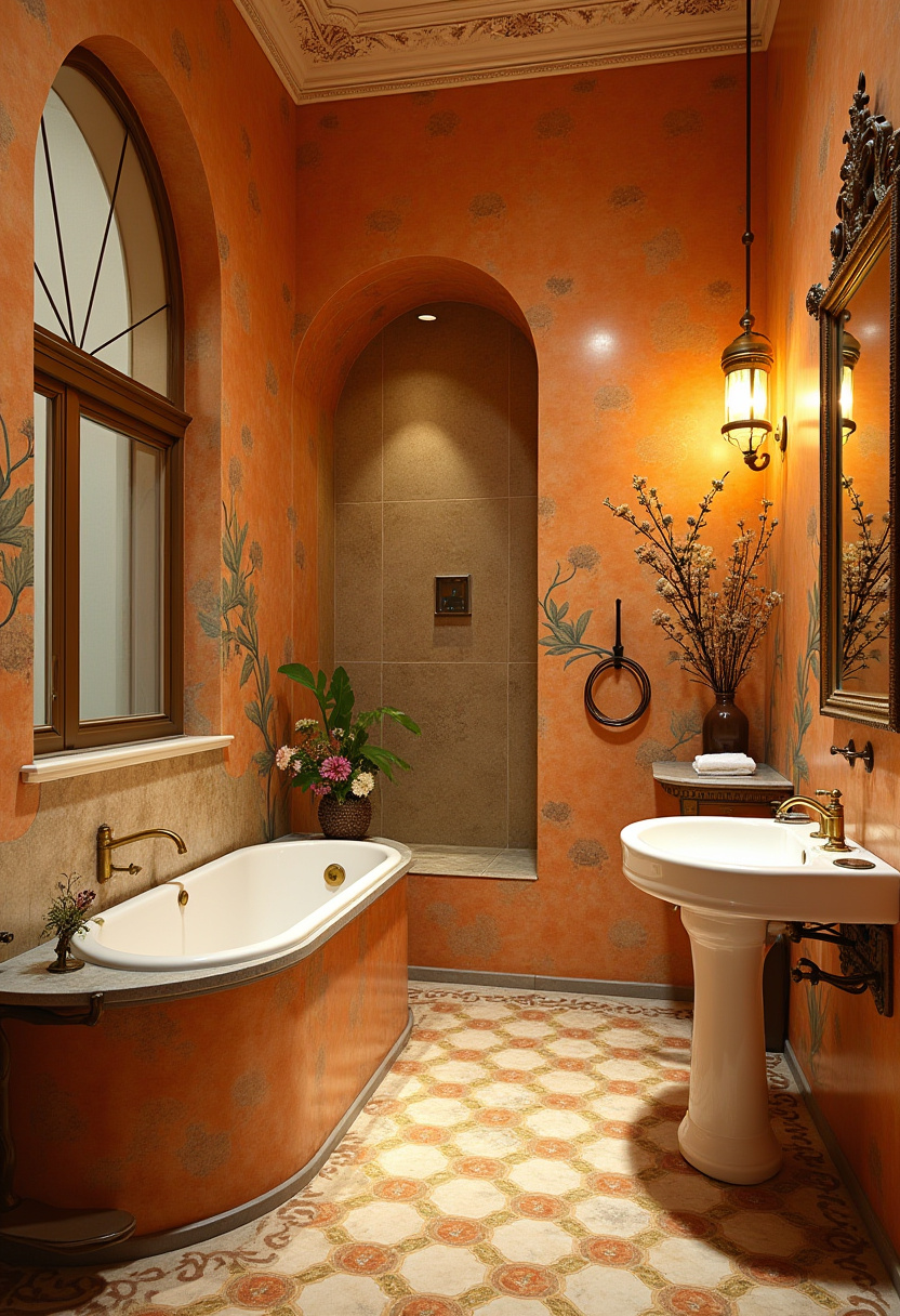 Small Italian bathroom layout with space-saving floating storage.