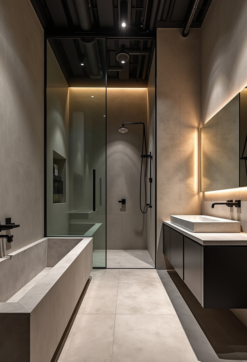 Deep blue Italian bathroom with gold details and Victorian influences.