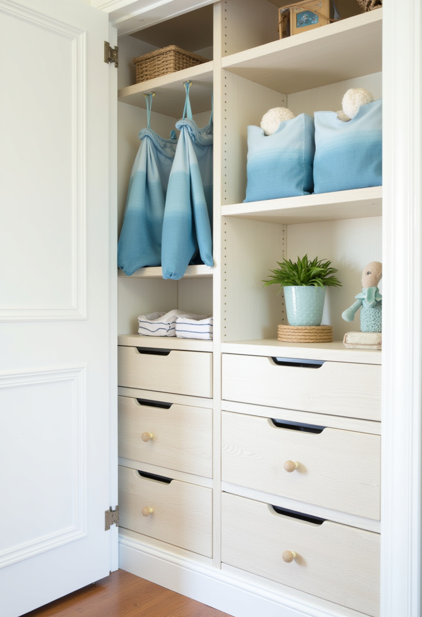 Kid closet organization 