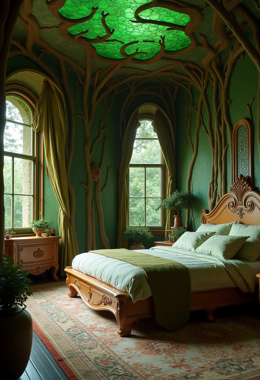 Luxury Room Bedroom Green 