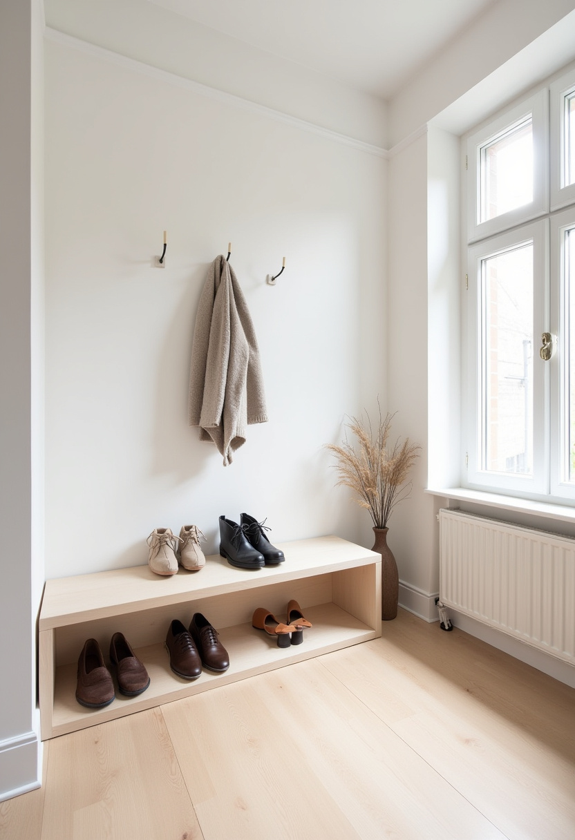 Minimalist shoe rack 