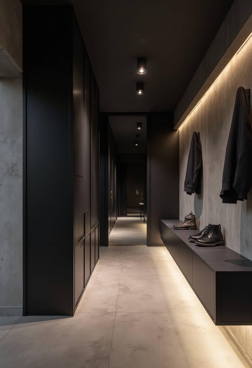 Smart shoe storage cabinet with built-in UV sterilization and drying.