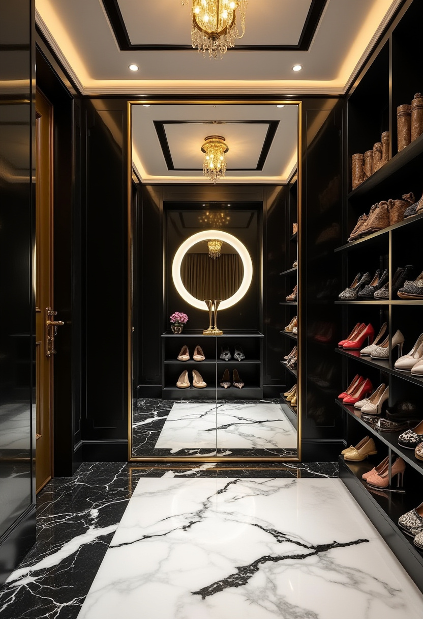 Matte black minimalist shoe cabinet with a tilt-out mechanism.