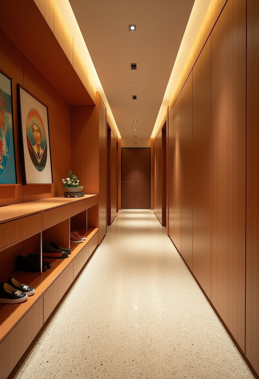 Foyer Shoe Rack Design Modern