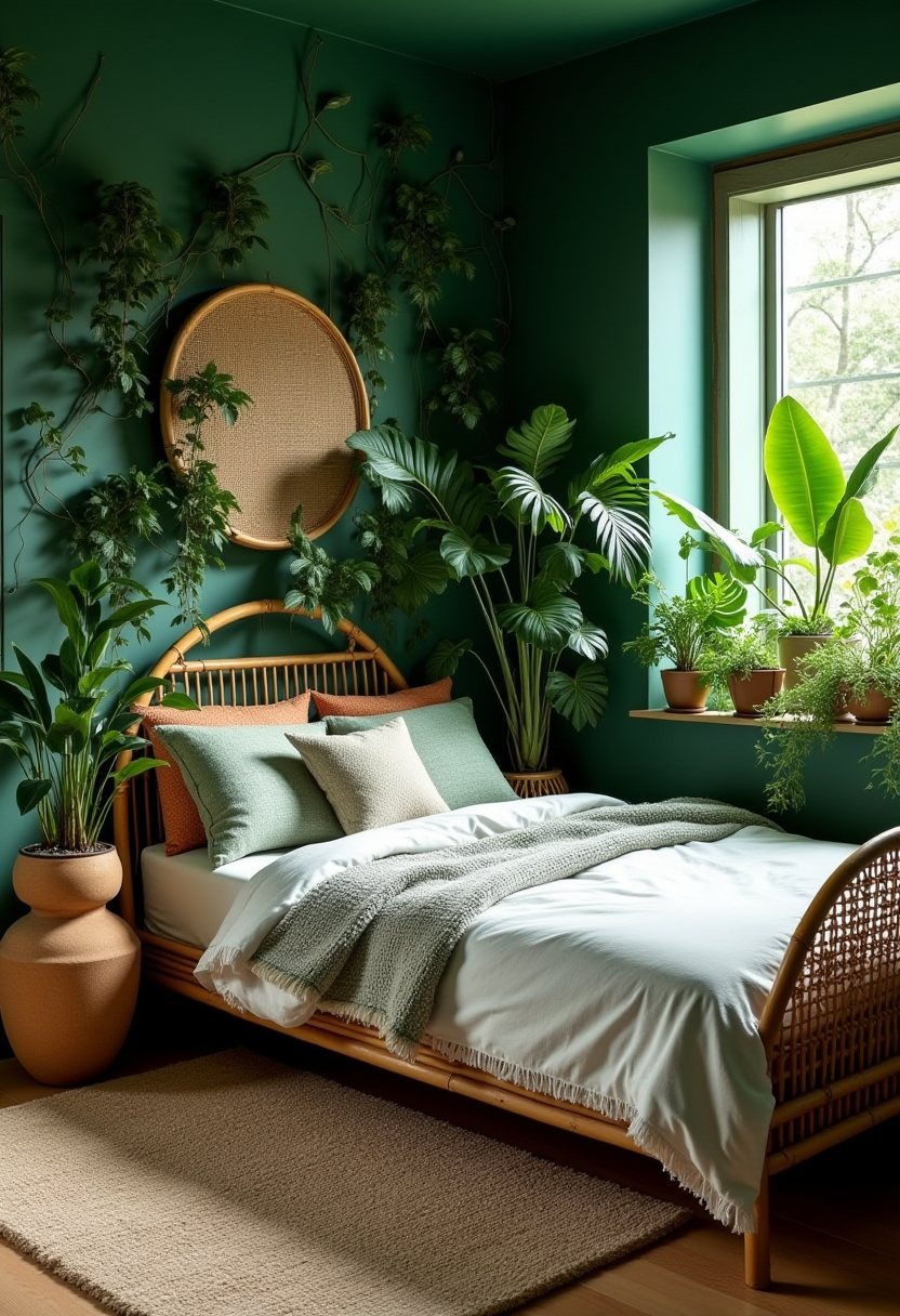 Moody  Cozy Bedroom Design 