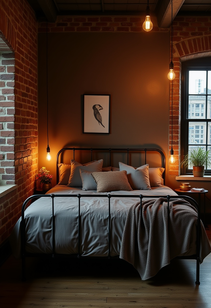 33+ Moody Romantic Bedroom dark light 