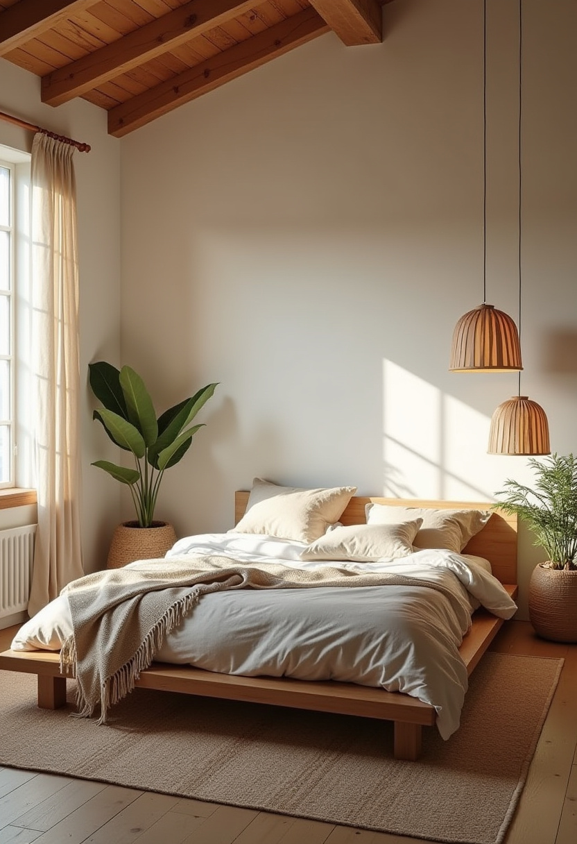 Relaxing Natural Bohemian Bedroom Vibes