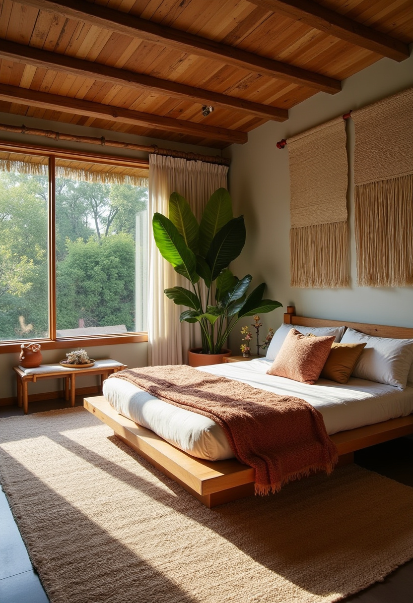 Natural Bohemian Bedroom Ideas for a Cozy Home