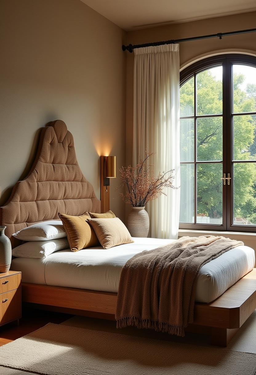 Natural Bohemian Bedroom Interior