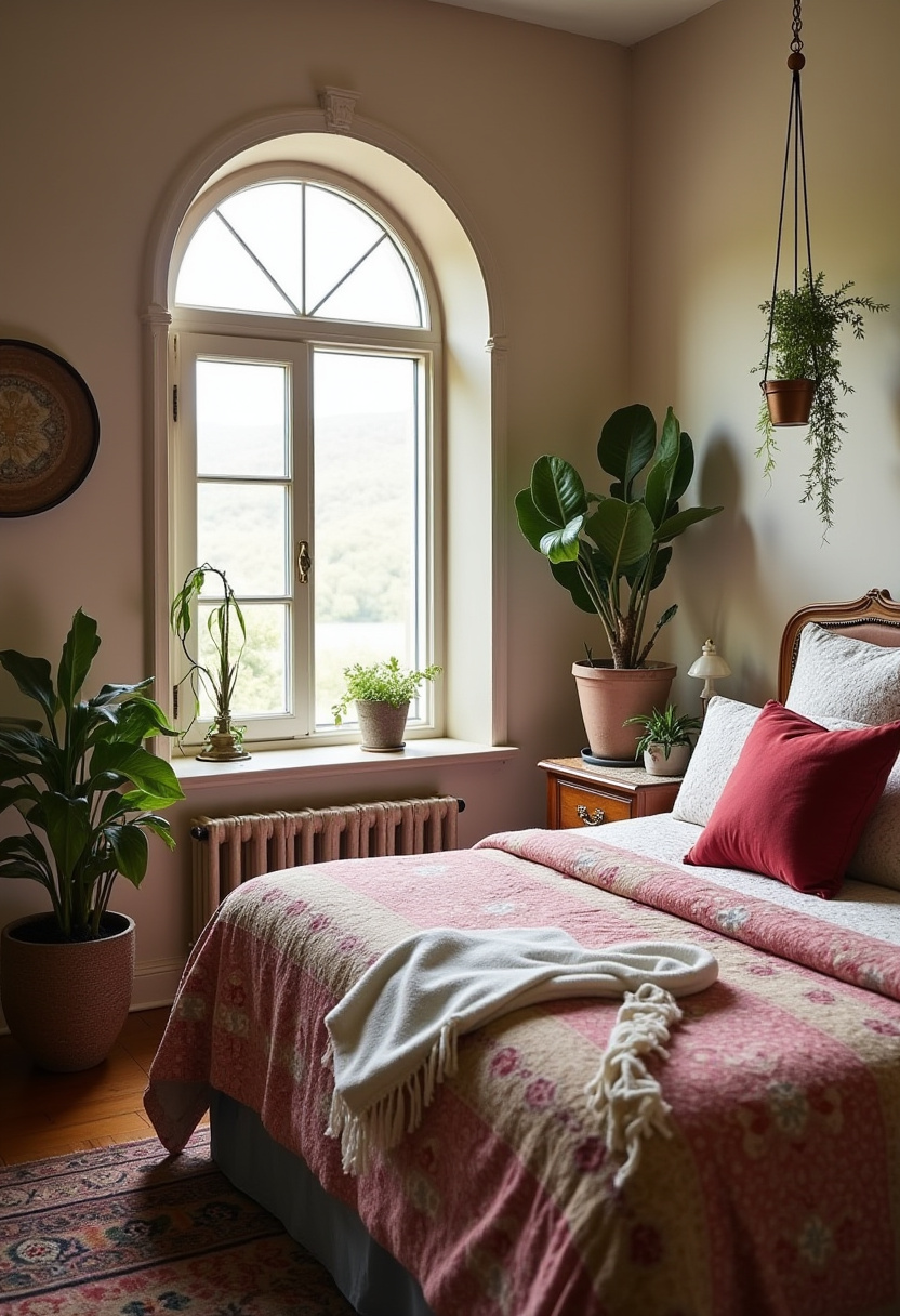 Cozy Natural Bohemian Bedroom