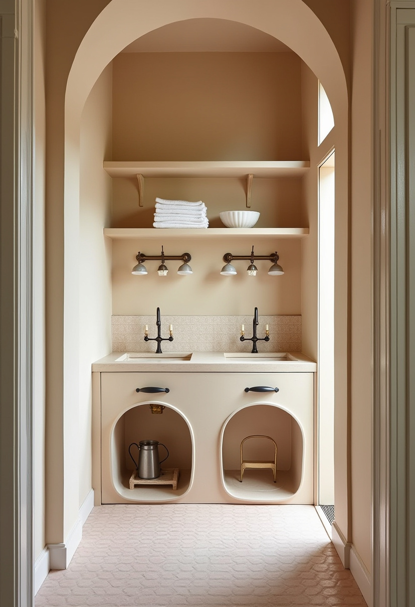 Small narrow laundry room ideas -Small Laundry Room with Window