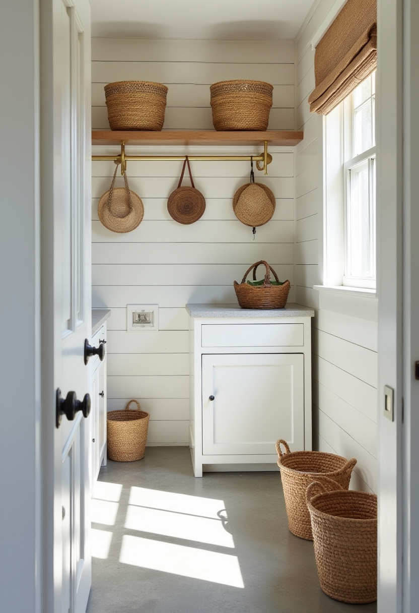 Small narrow laundry room ideas -space-saving small narrow laundry room ideas using vertical shelving units