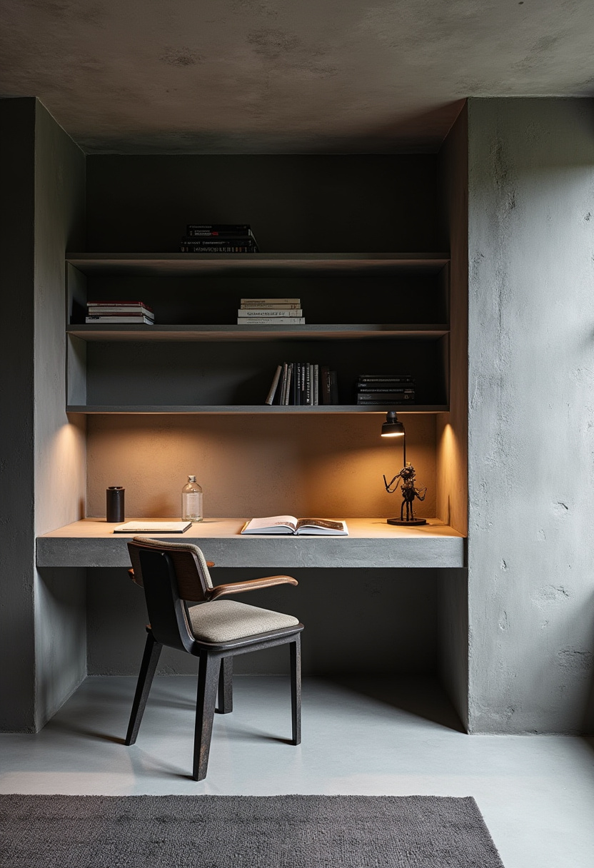 Study nook in living room