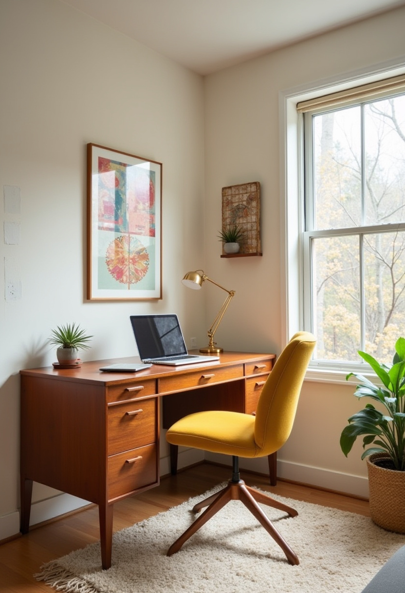 Study nook in living room