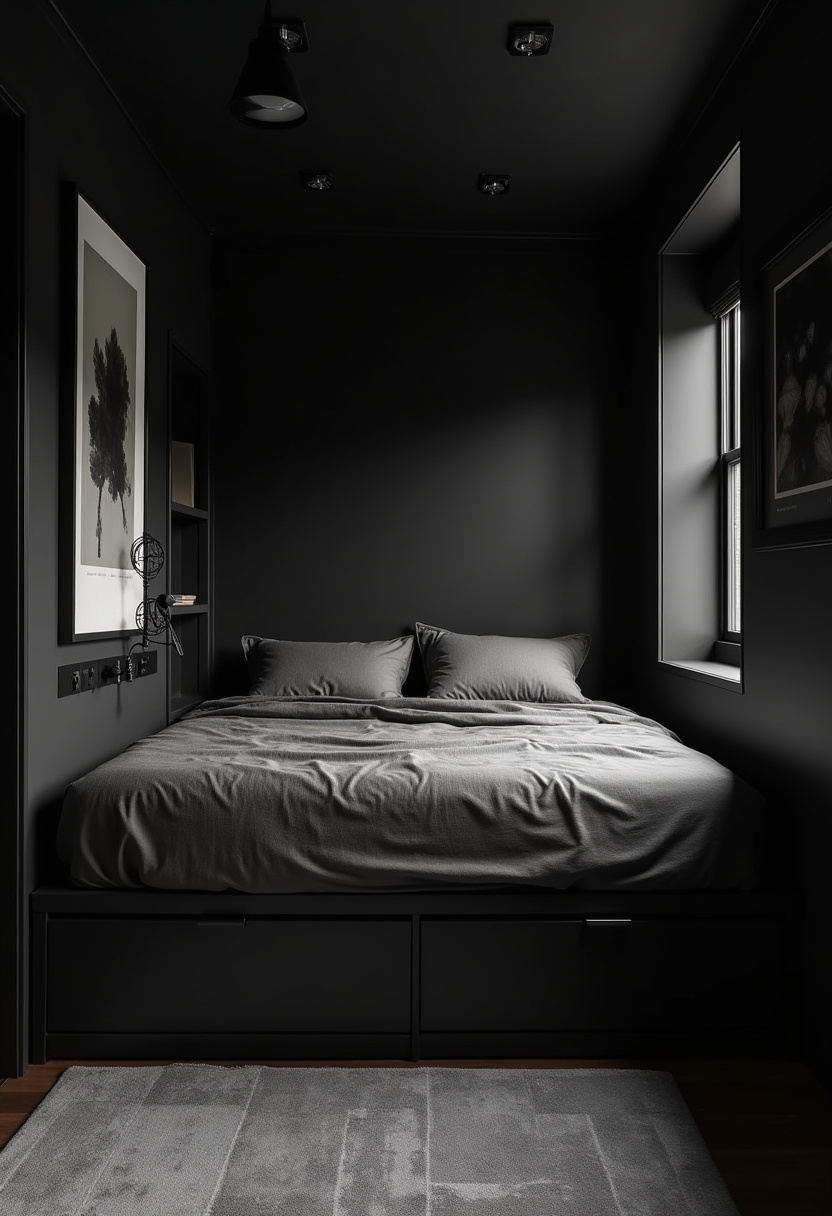 39+ Tiny Room Dark Bedroom Ideas