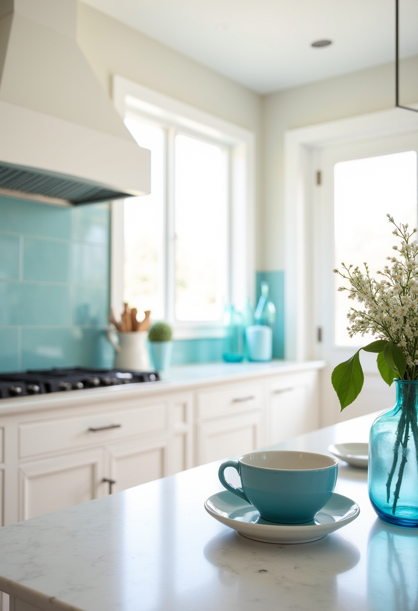 Vibey apartment Kitchen with Driftwood Accents