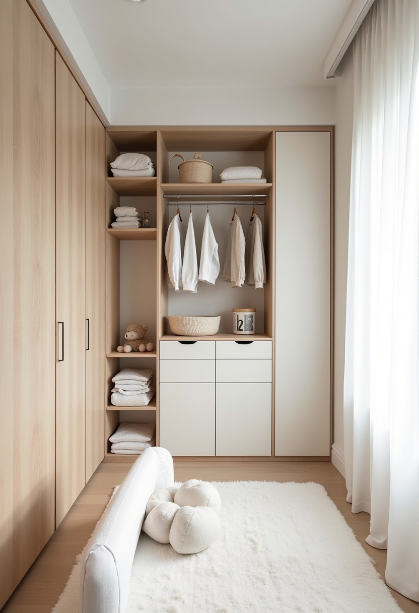 Walk in Closet Nursery Converted
