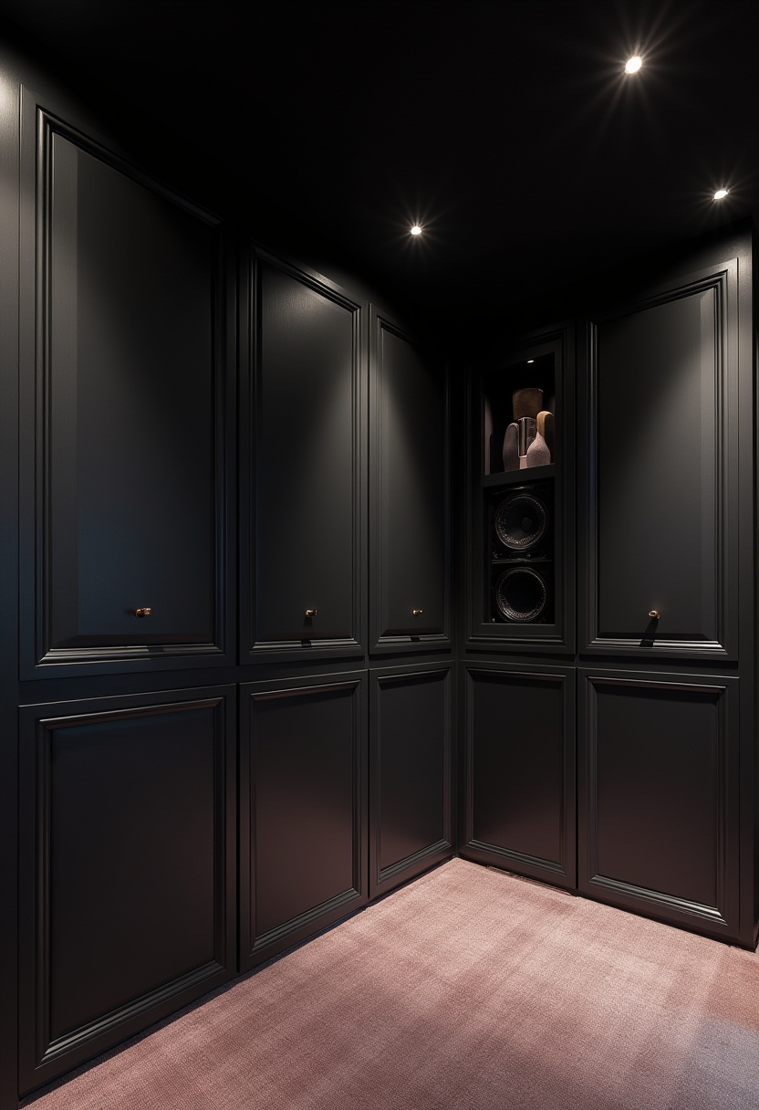 Wall of closets built ins