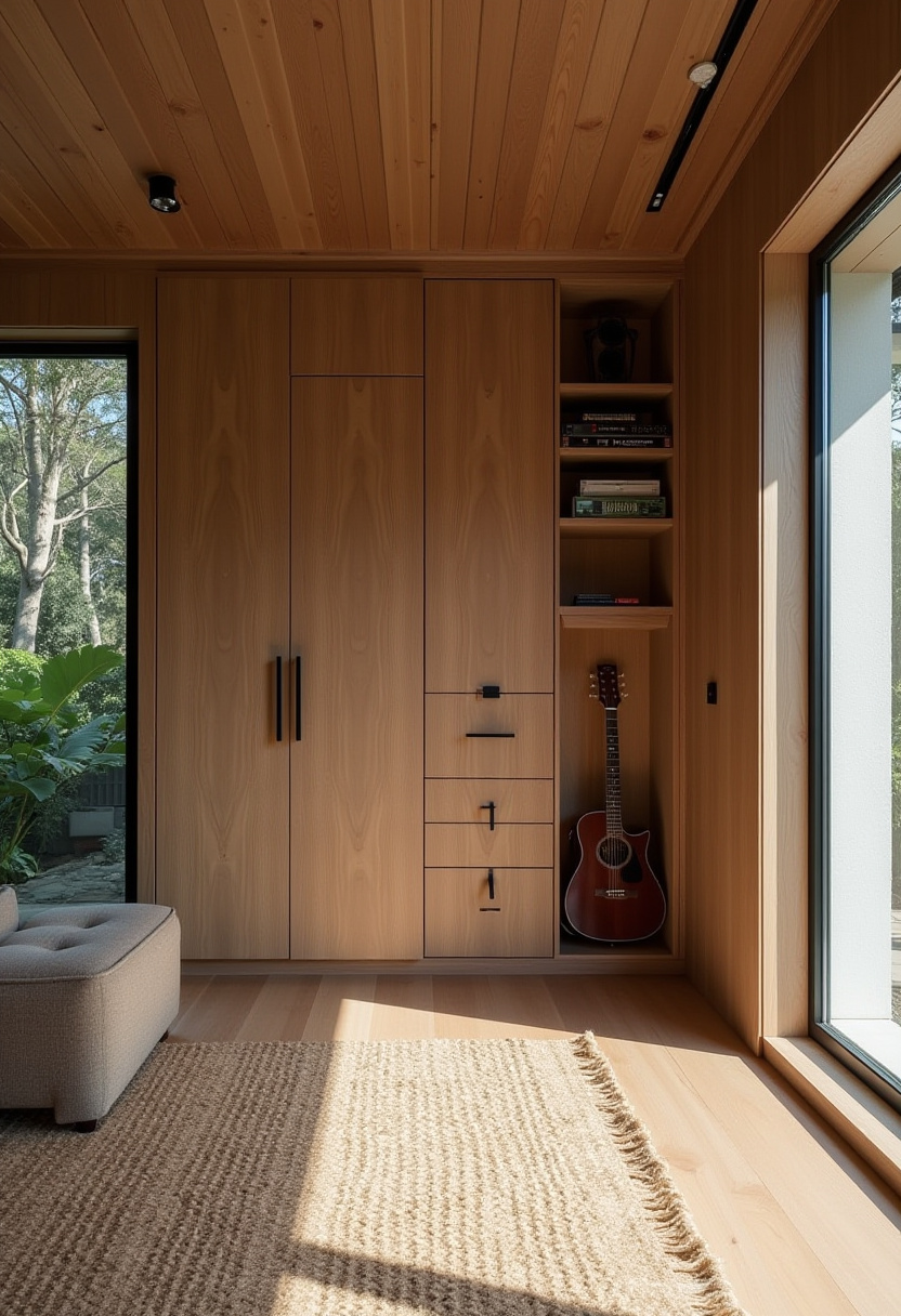 Wall of closets built ins